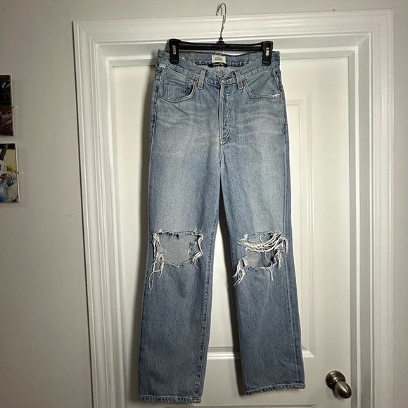 Citizens Of Humanity Blue Straight Leg Jeans-inseam 29" - Picture 1 of 4